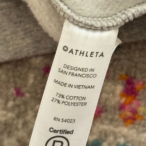 Athleta Heather Gray 24/7 Hoodie Pullover Kangaroo Front Pocket Sweatshirt XLw - Picture 9 of 11